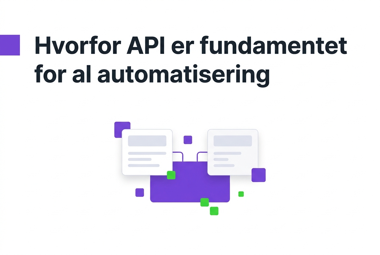 Hvorfor API er fundamentet for al automatisering