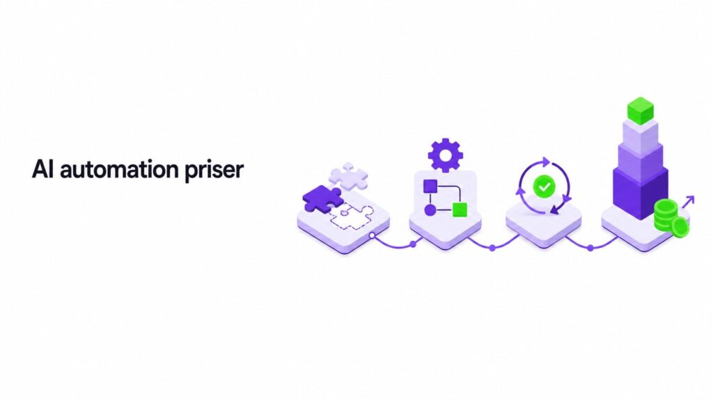 AI automation priser