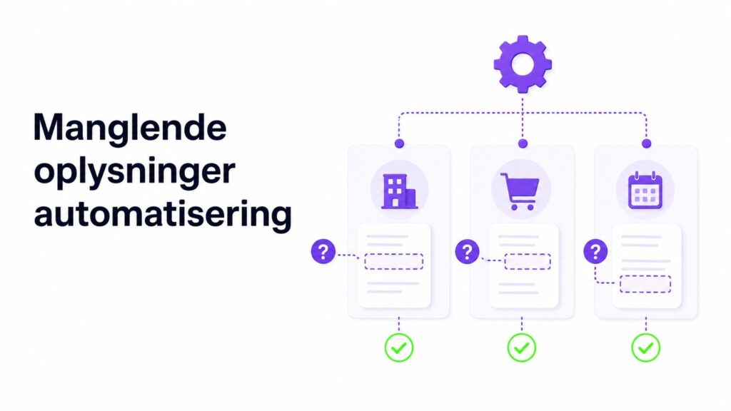 Manglende oplysninger automatisering
